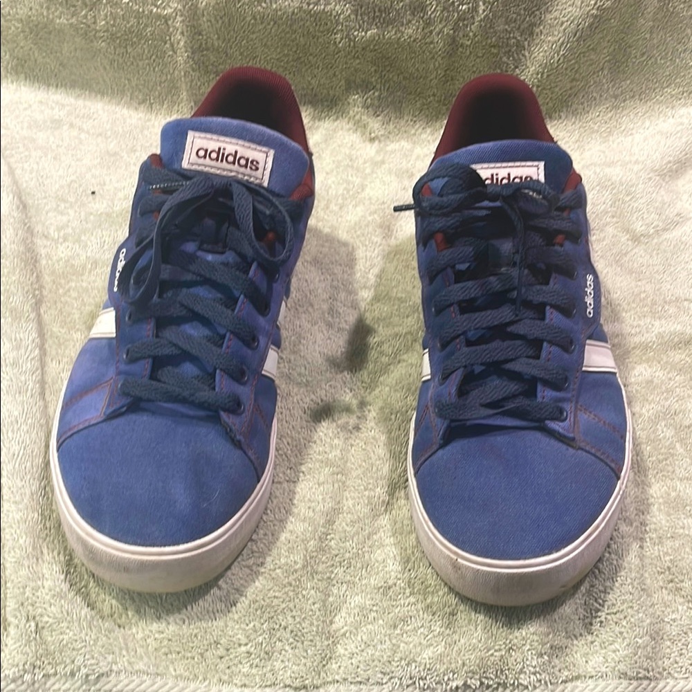 Adidas Blue, White, and Magenta casual shoes MENS US 8 1/2